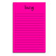 Personalized Neon Pink Notepad Image 2 of 2